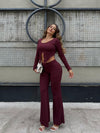 Set Pantalon + Buso Abertura en Frente