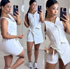 falda short sastre