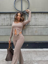Set Pantalon + Buso Abertura en Frente