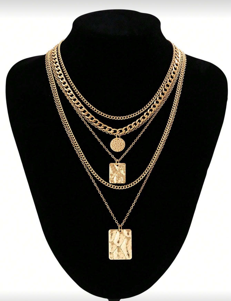 Collar Patrón Piel Serpiente