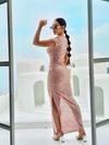 Vestido Largo Nerea Brillo